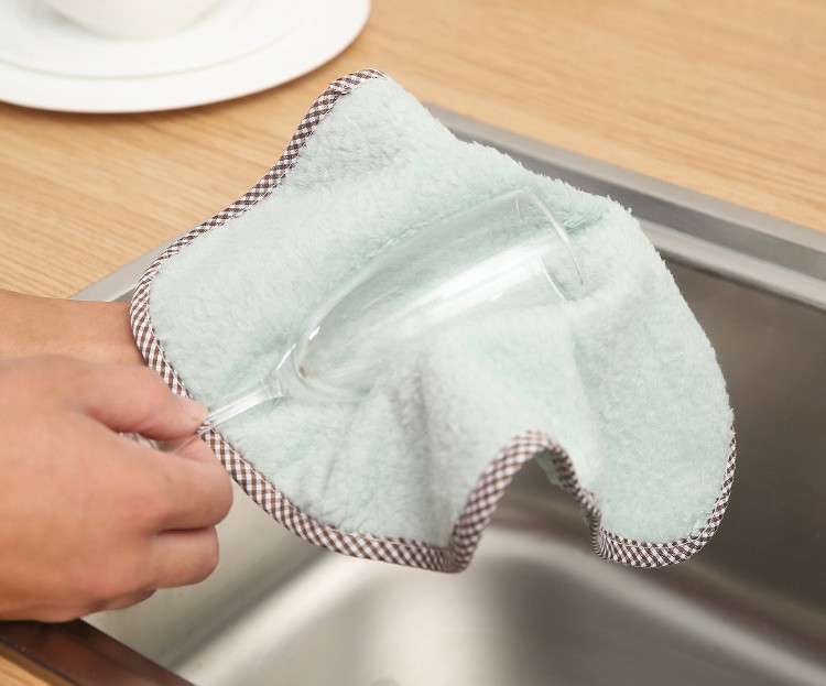 多功能加厚絨布雙層洗碗抹布家用抹布不沾油加厚雙層絨布