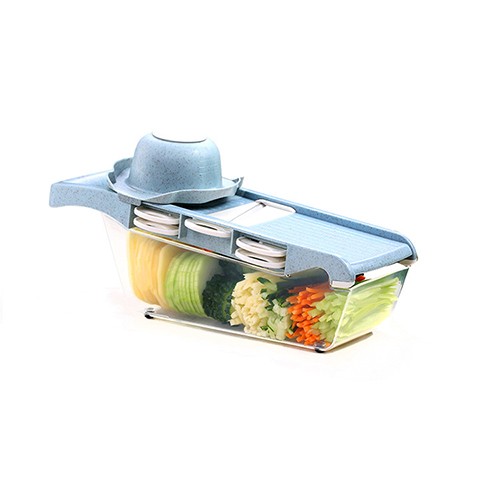 廚房工具小麥秸稈多功能蔬菜水果10件套家用手動切菜切絲切片器(HL807007701)